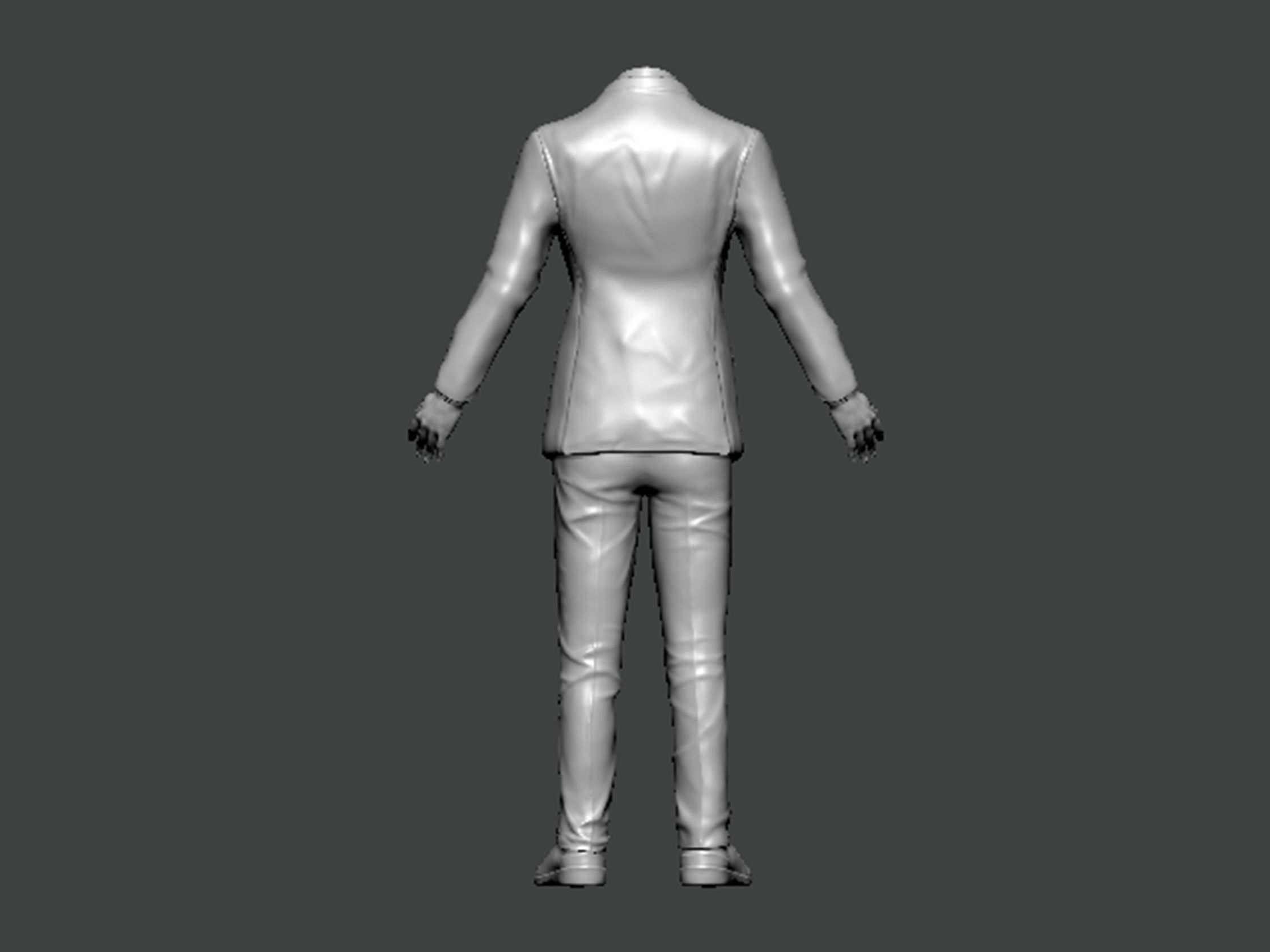 3D Model-CLOTHES0004 man in suit 3D print model_3