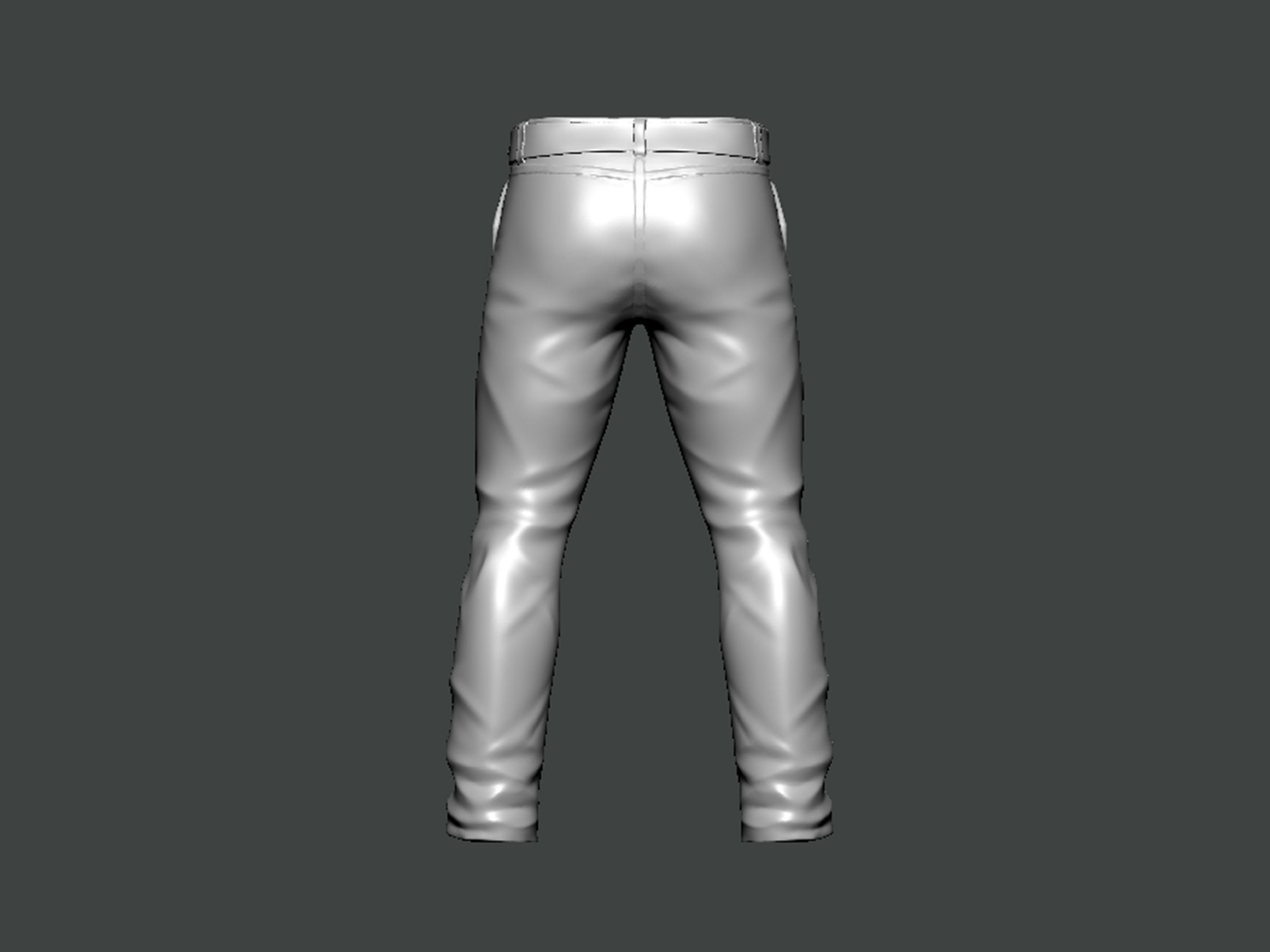 3D Model-CLOTHES0007 pair of pants 3D print model_3
