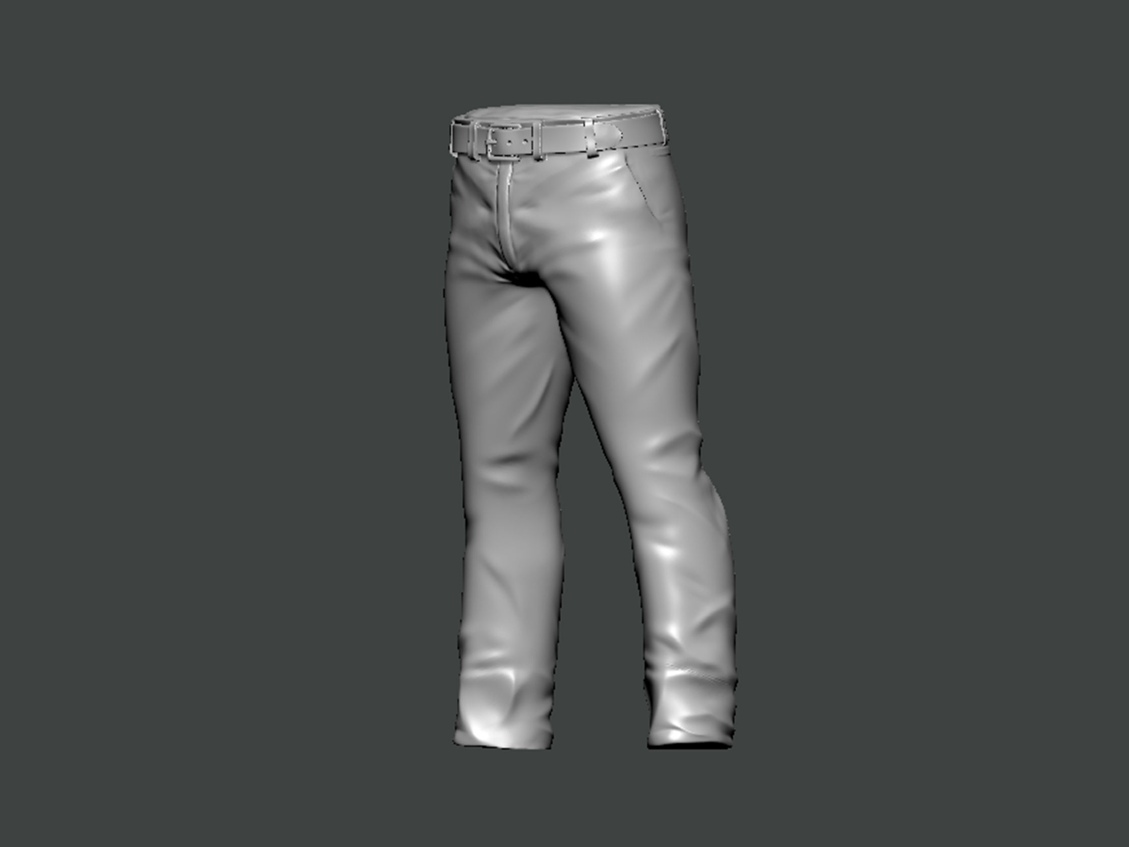 3D Model-CLOTHES0007 pair of pants 3D print model_1