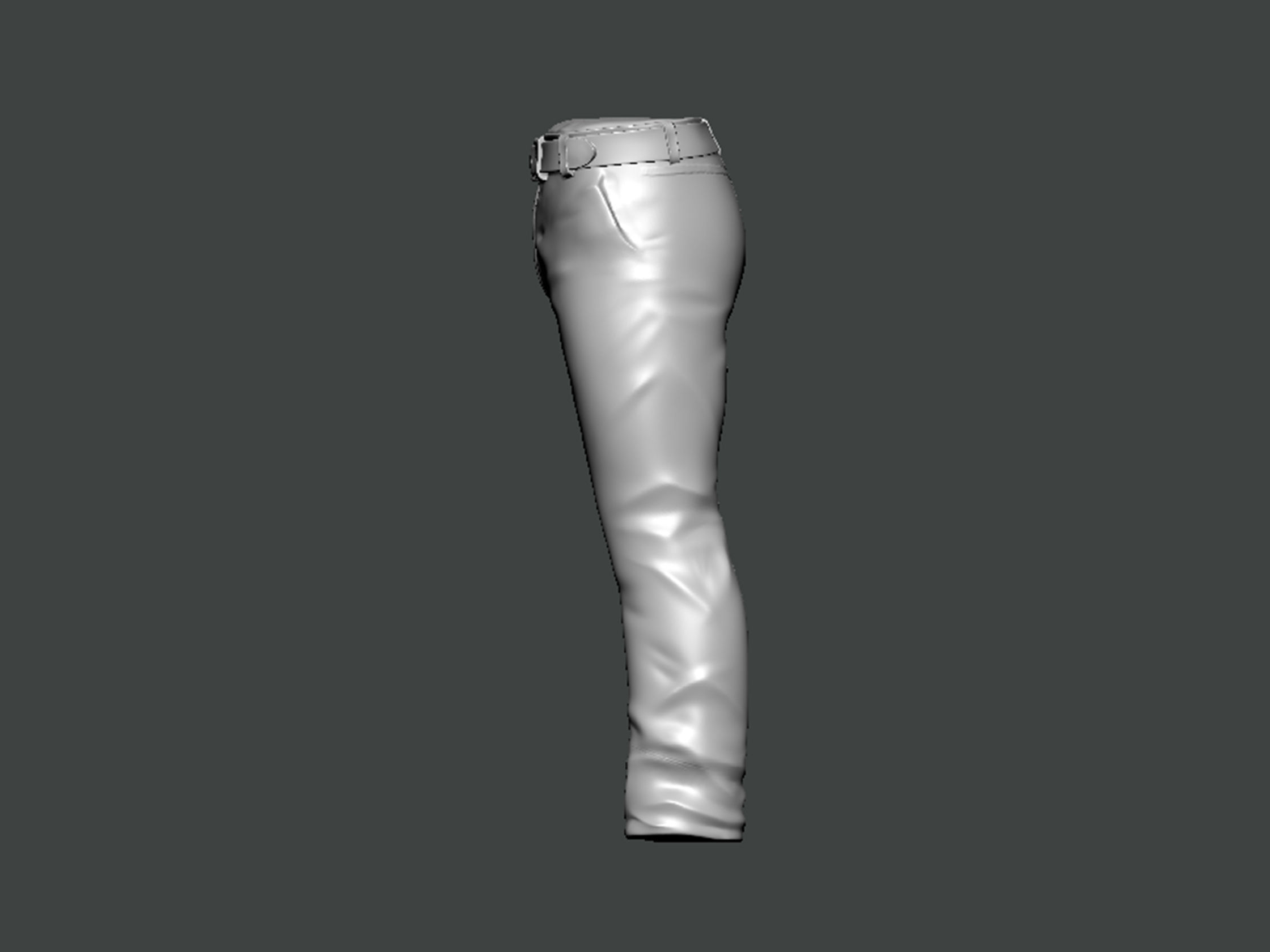 3D Model-CLOTHES0007 pair of pants 3D print model_2