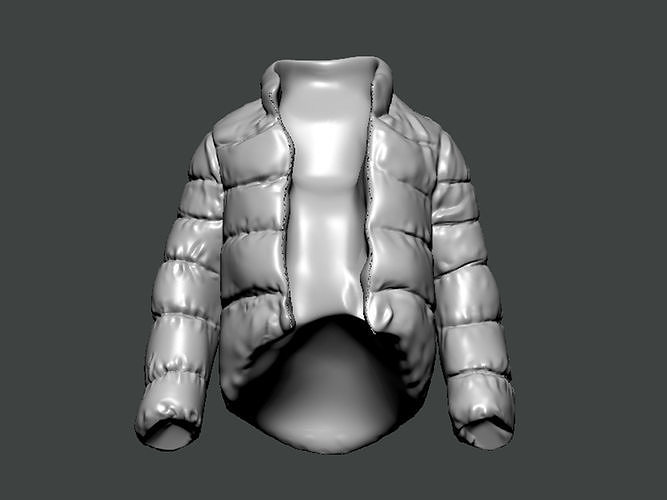 3D Model-CLOTHES0016 puffer jacket 3D print model