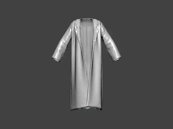 3D Model-CLOTHES0019 silver coat 3D print model