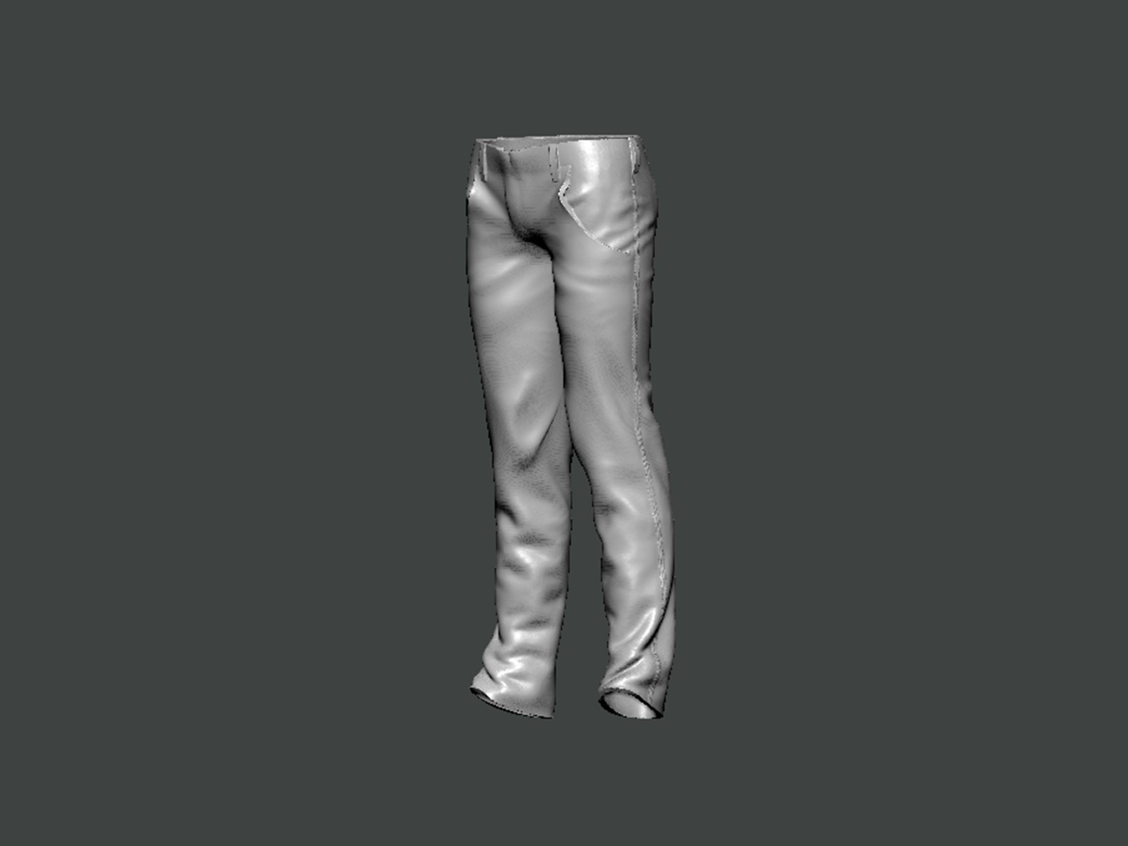 3D Model-CLOTHES0020 pair of pants 3D print model_1
