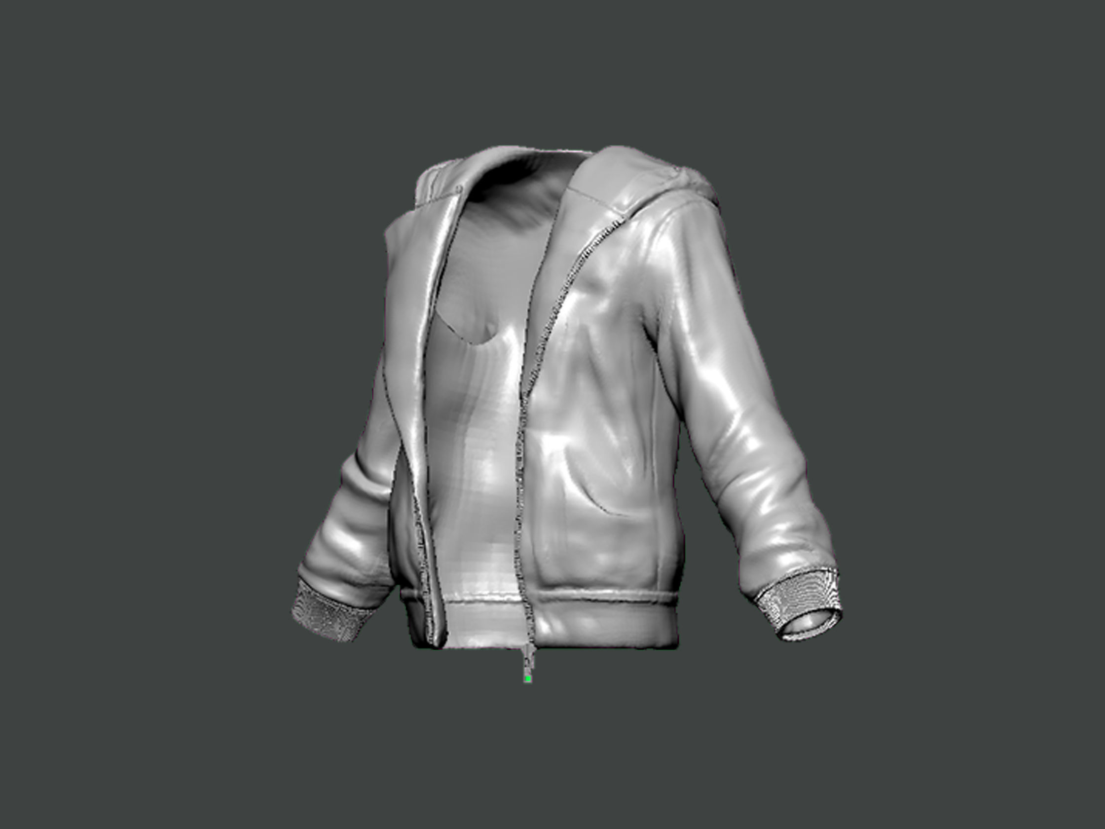 3D Model-CLOTHES0023 hoodie 3D print model_1