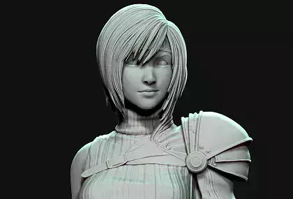 Yuffie Kisaragi - Final Fantasy VII REMAKE HIDEF KEYED  3D print model