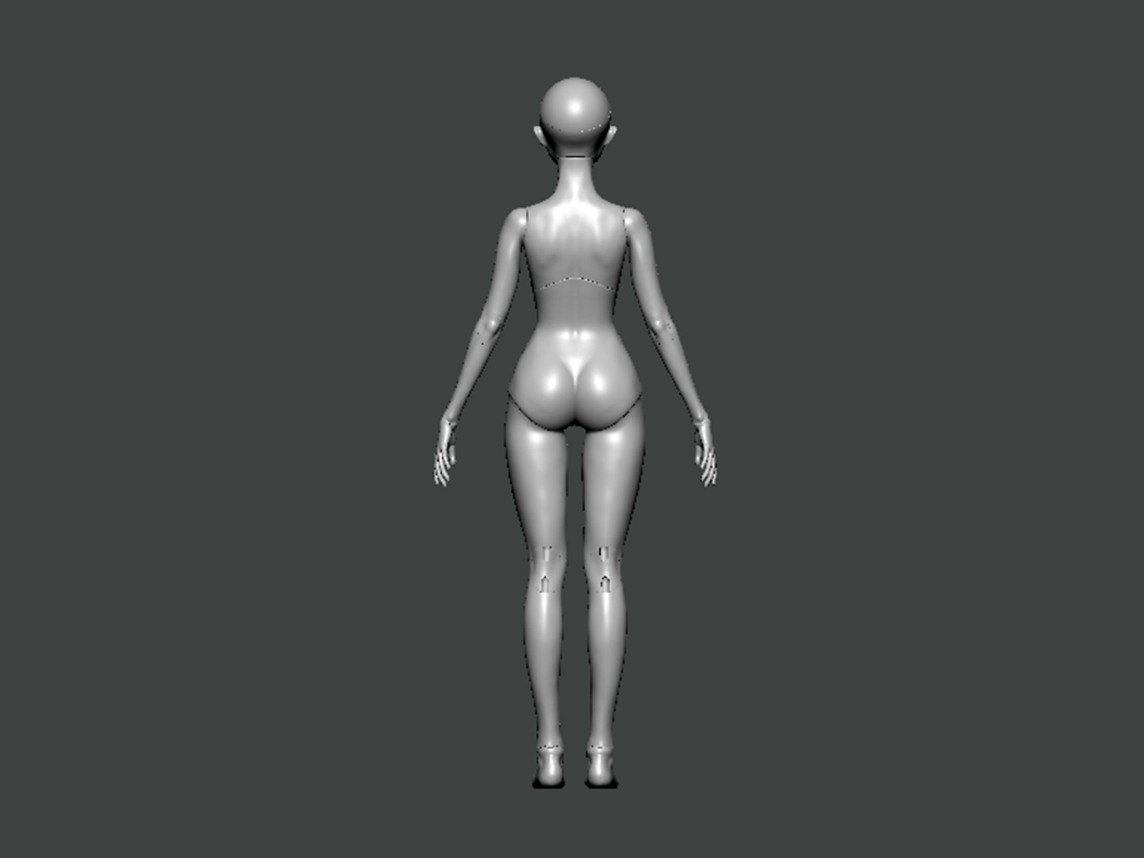 3D Model-ANATOMY0006 female figure 3D print model_3