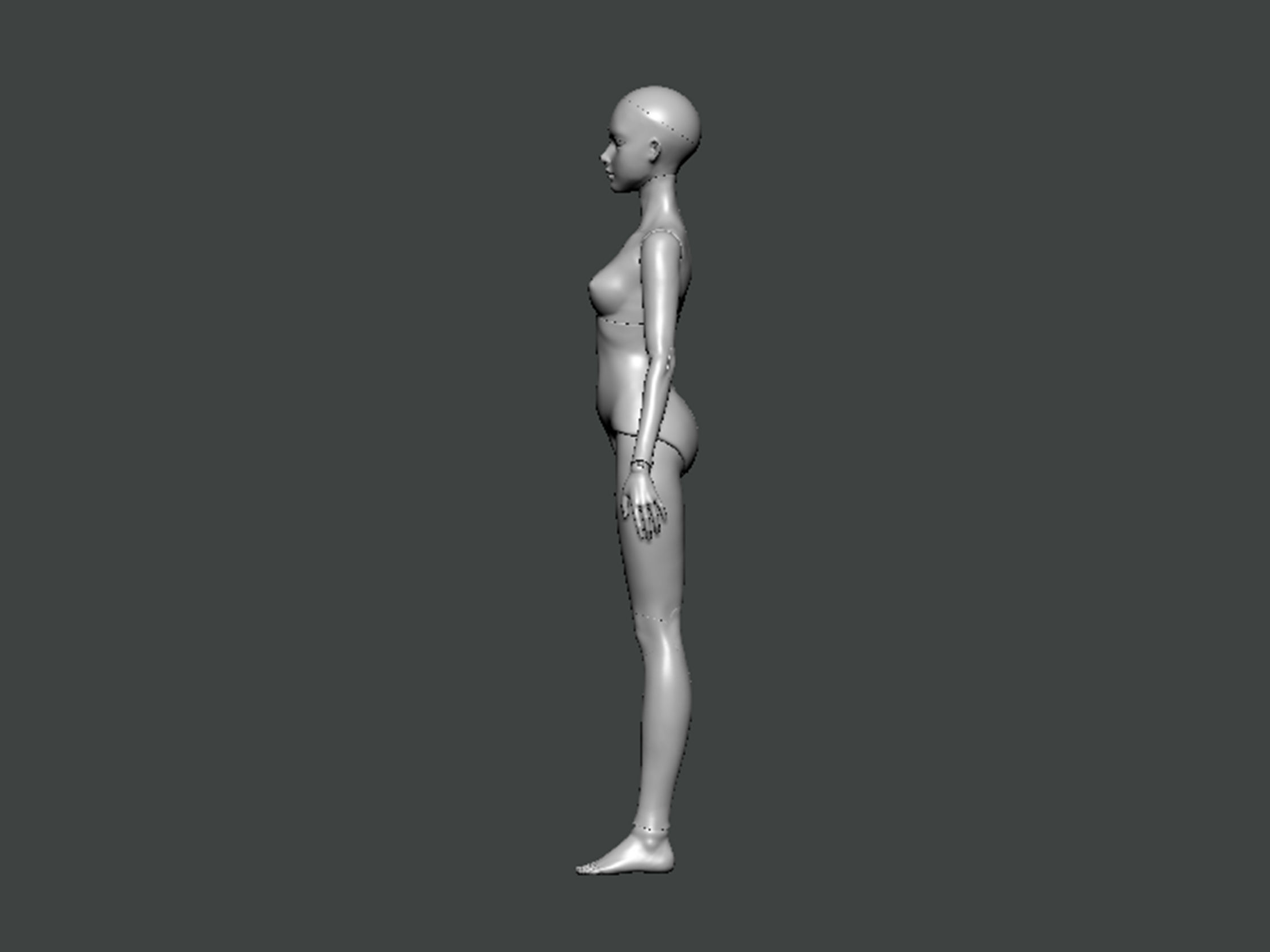 3D Model-ANATOMY0006 female figure 3D print model_2