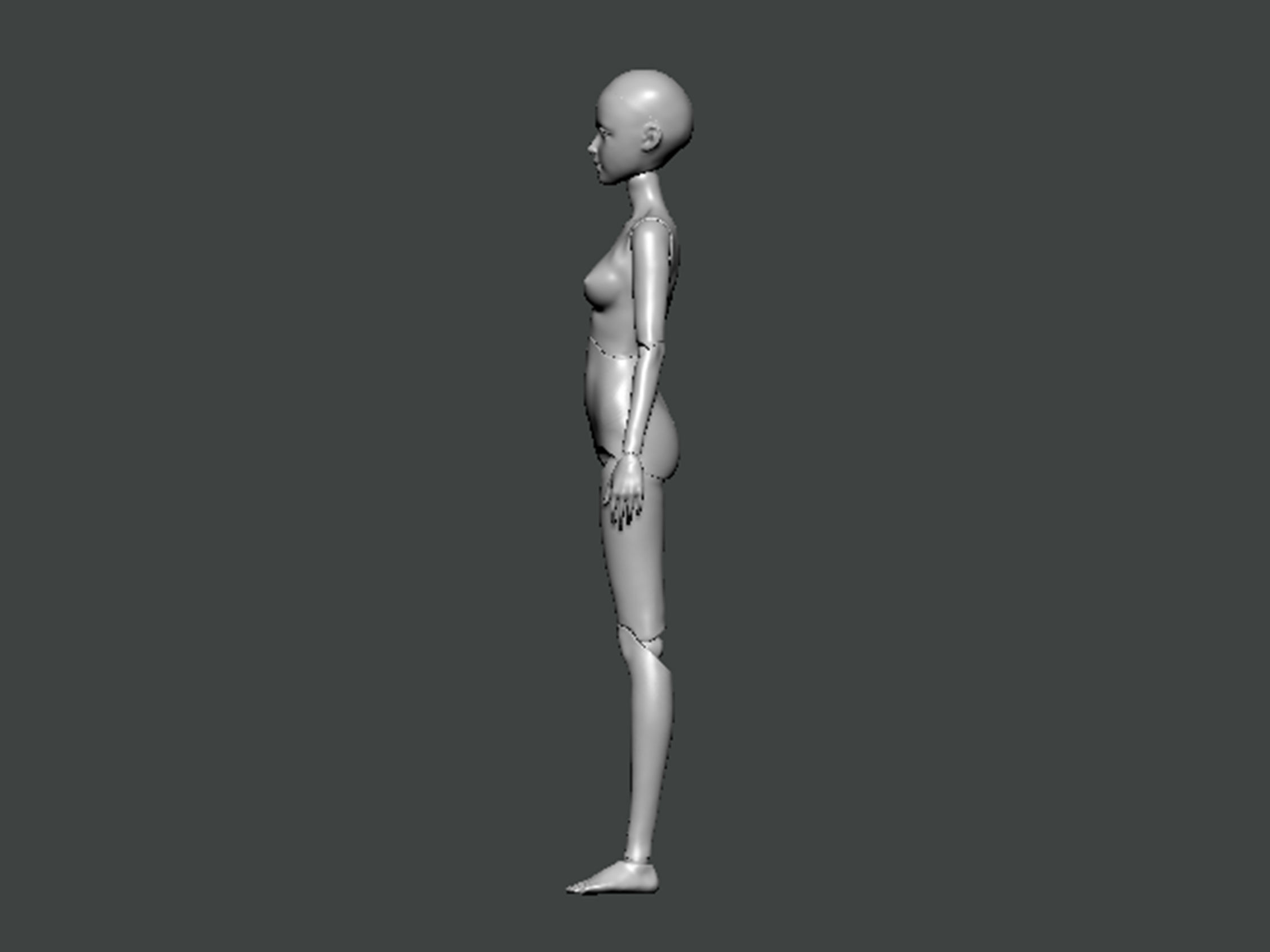 3D Model-ANATOMY0011 female figure 3D print model_2