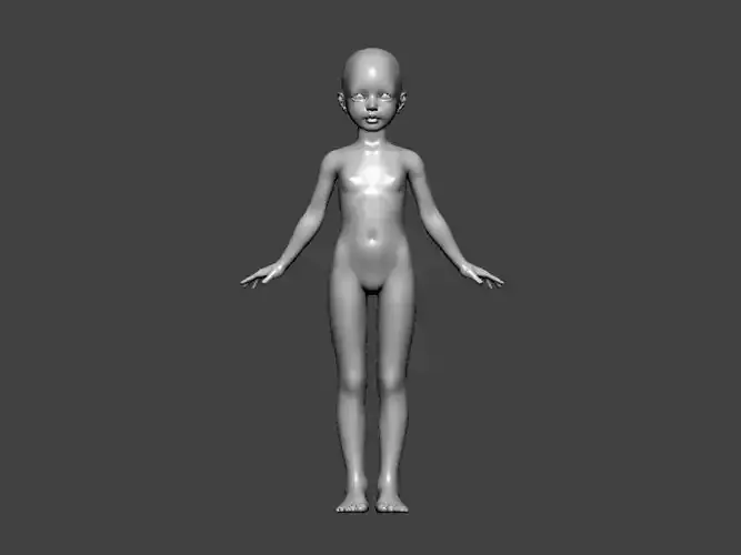 3D Model-ANATOMY0018 female nude