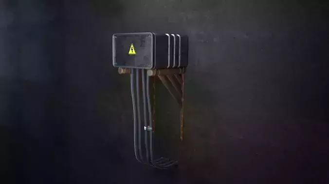 Sci-Fi Electric Box 3D model Sci-Fi Electric Box 3D model