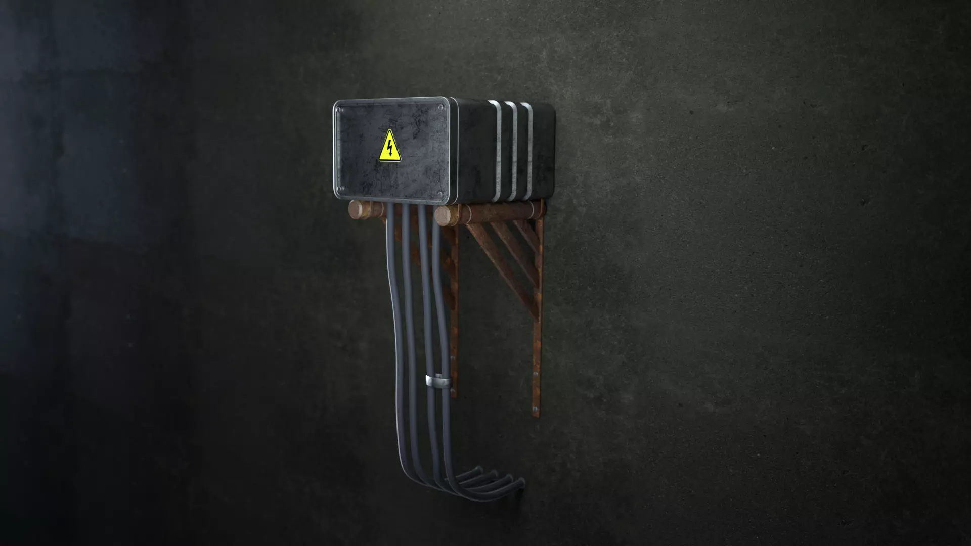 Sci-Fi Electric Box 3D model_0