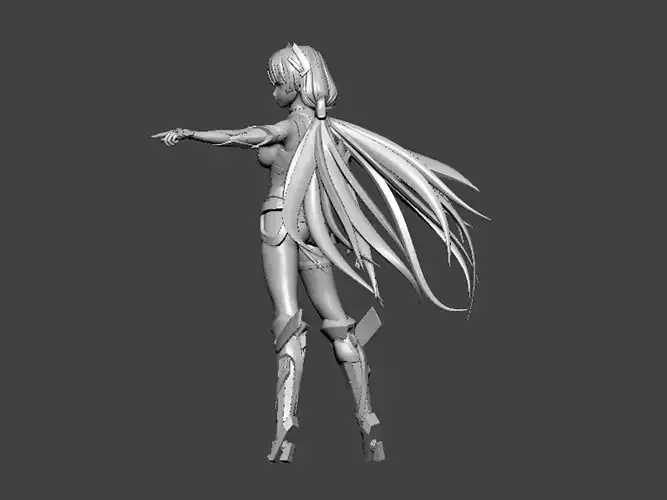 3D Model-CHARACTER0004 female anime character