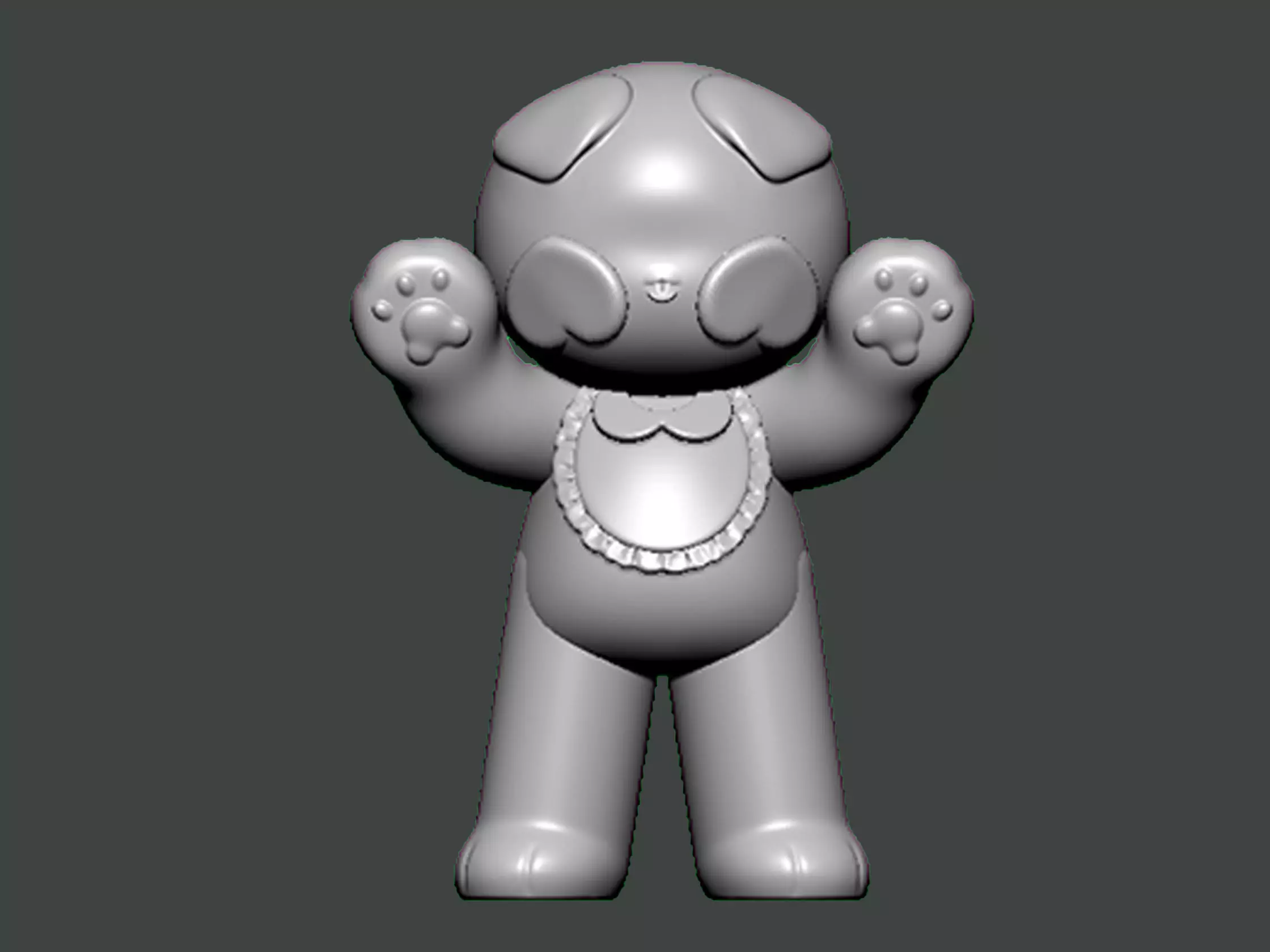 3D Model-CHARACTER0021 teddy bear 3D print model