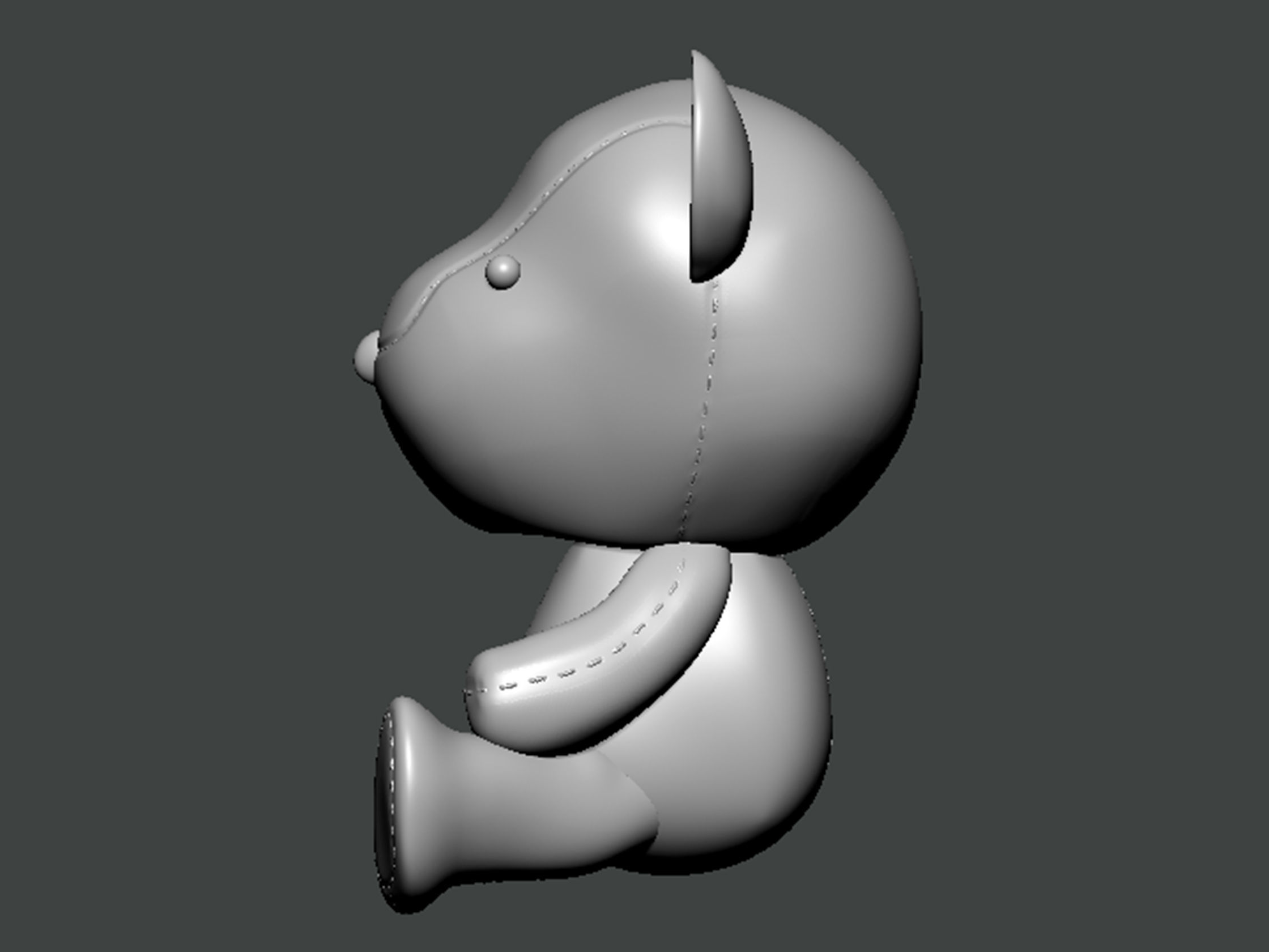 3D Model-CHARACTER0025 teddy bear 3D print model_2