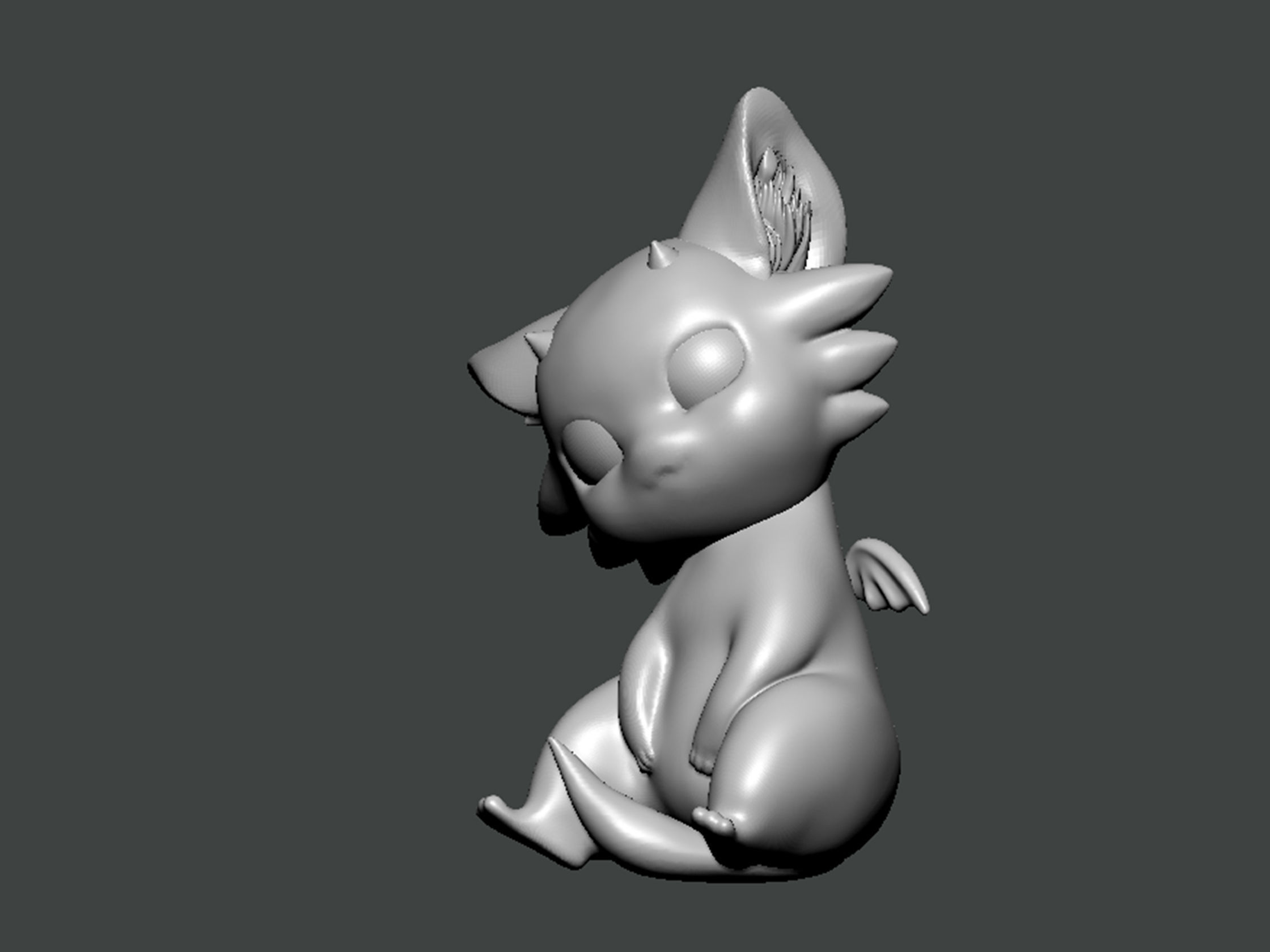3D Model-CHARACTER0026 cat 3D print model_1