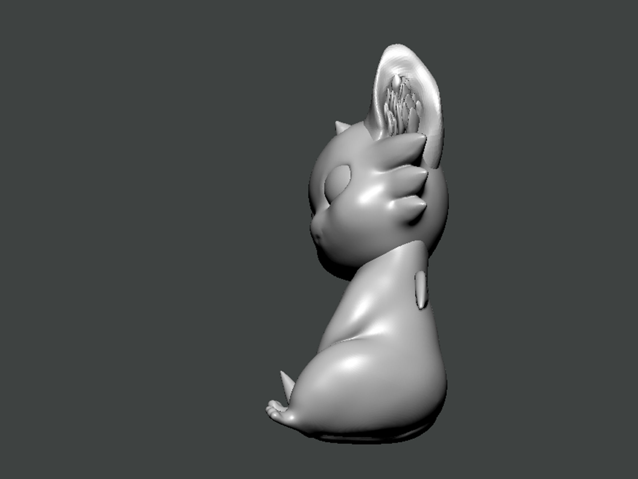 3D Model-CHARACTER0026 cat 3D print model_2