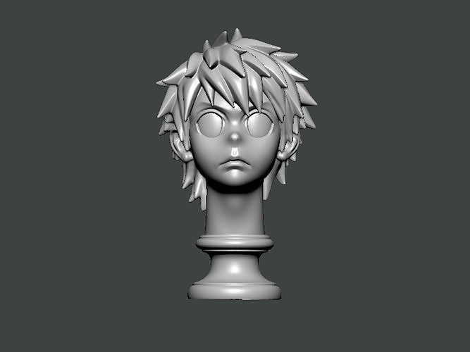 3D Model-CHARACTER0027 bust of anime character 3D print model