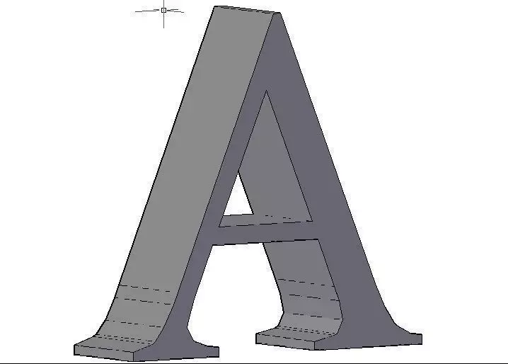 Alphabet letter 3D model