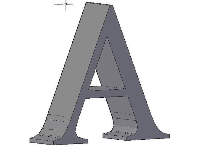 Alphabet letter 3D model