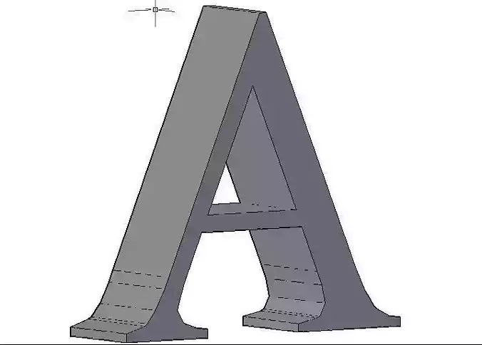 Alphabet letter 3D model