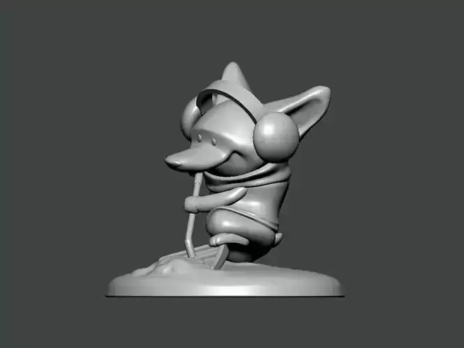3D Model-CHARACTER0034 figurine of dog