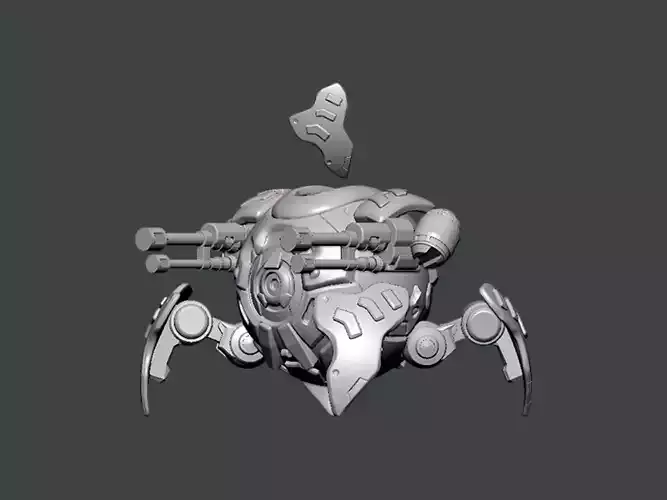 3D Model-CHARACTER0037 robot with gun