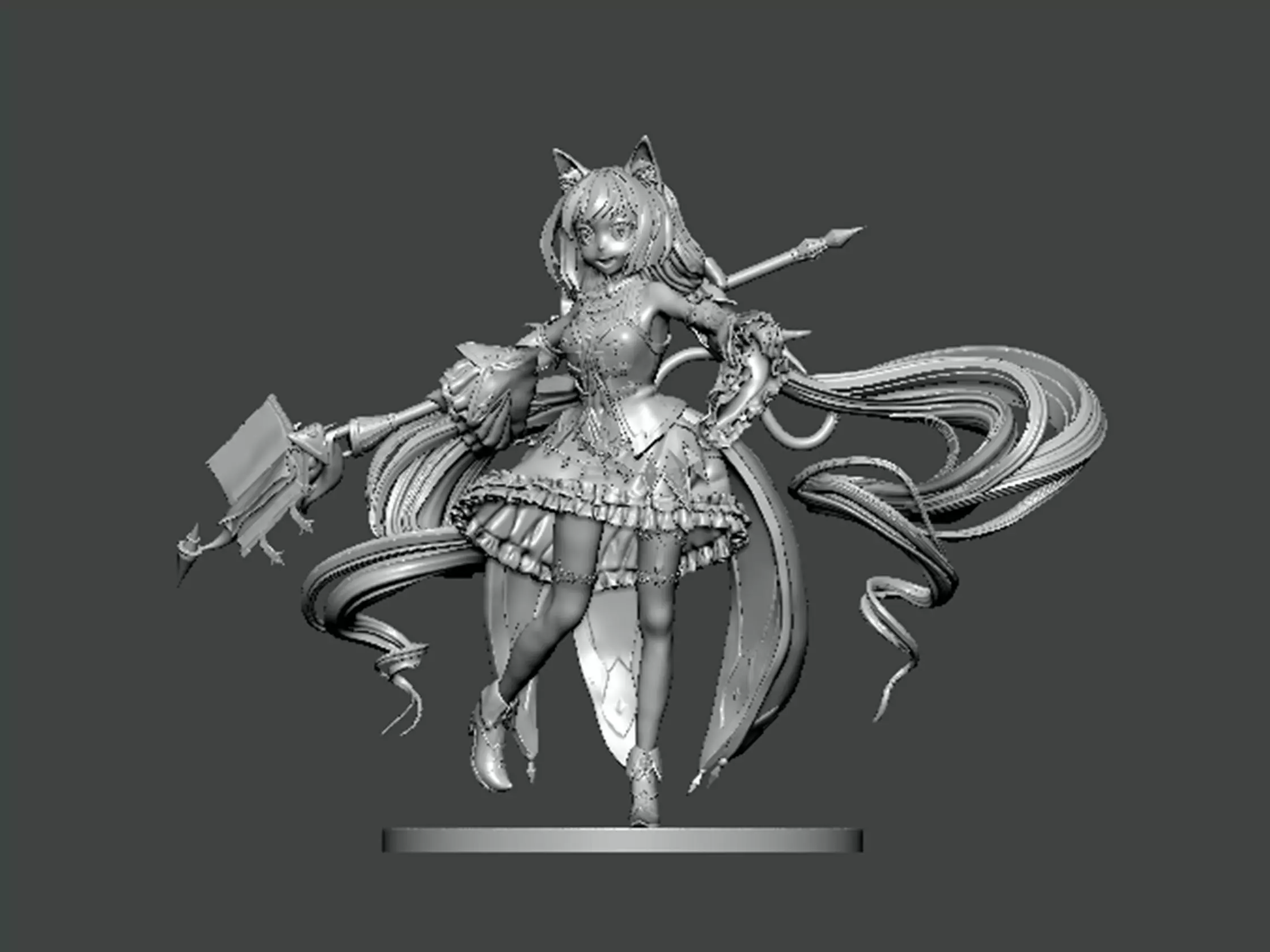 3D Model-CHARACTER0043 female character 3D print model