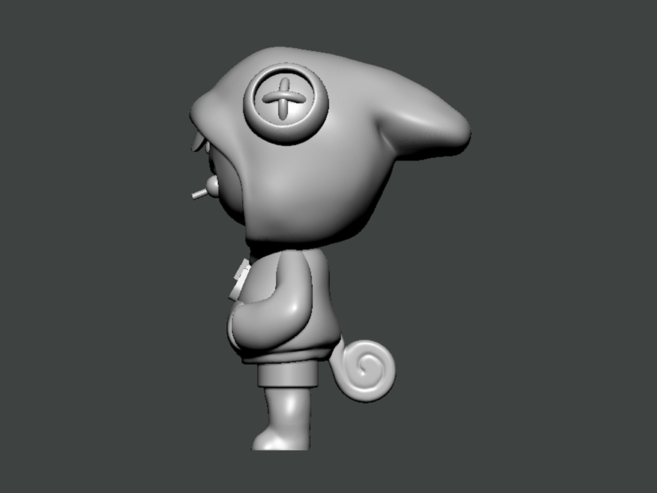 3D Model-CHARACTER0047 little boy in hoodie 3D print model_2