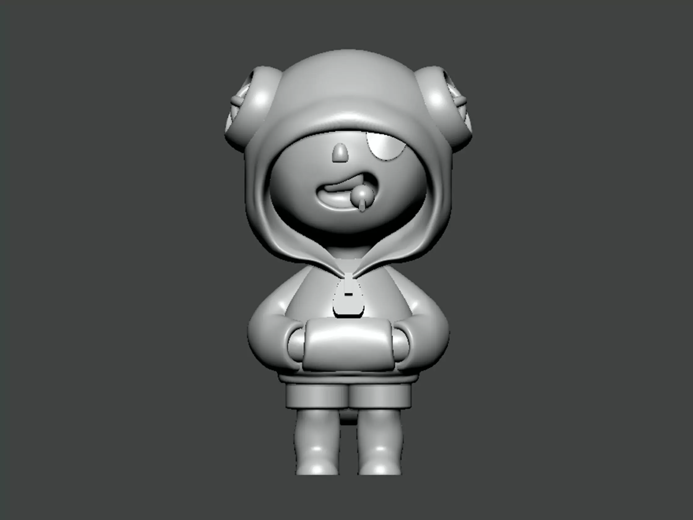 3D Model-CHARACTER0047 little boy in hoodie 3D print model_0