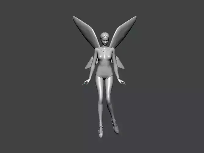 3D Model-CHARACTER0050 fairy with wings
