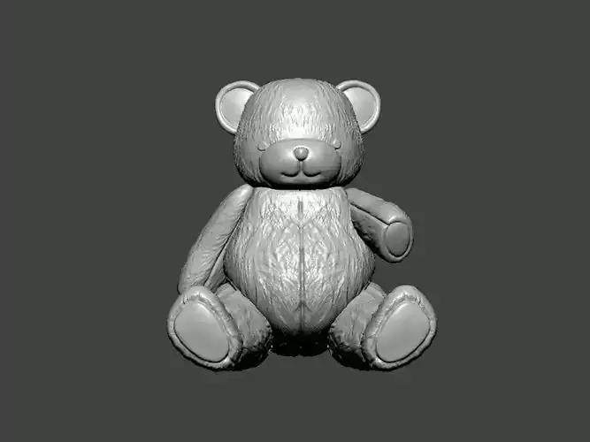 3D Model-CHARACTER0055 teddy bear 3D print model