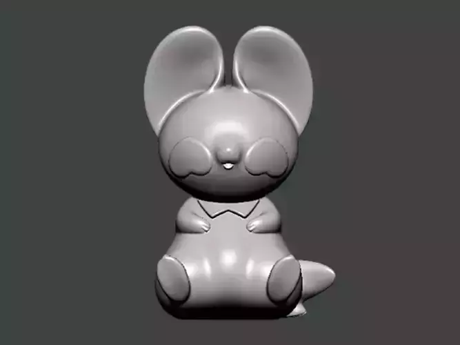 3D Model-CHARACTER0057 bunny rabbit 3D print model
