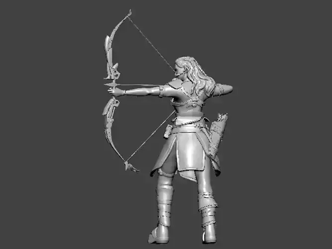 3D Model-CHARACTER0060 female archer