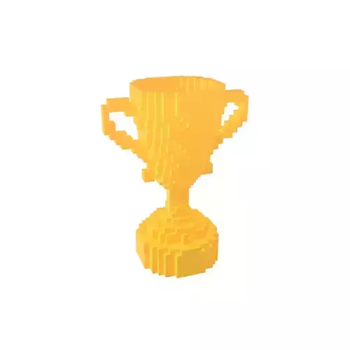 Voxel Trophy v1 002 Low-poly 3D model Voxel Trophy v1 002 Low-poly 3D model