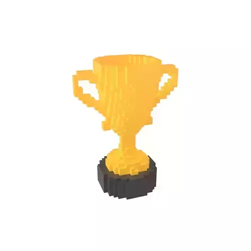 Voxel Trophy v1 004 Low-poly 3D model Voxel Trophy v1 004 Low-poly 3D model