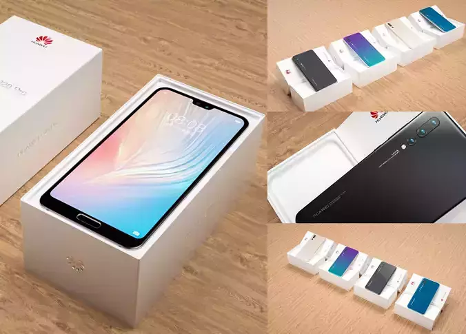 HUAWEI P20 Pro cell phone 3D model
