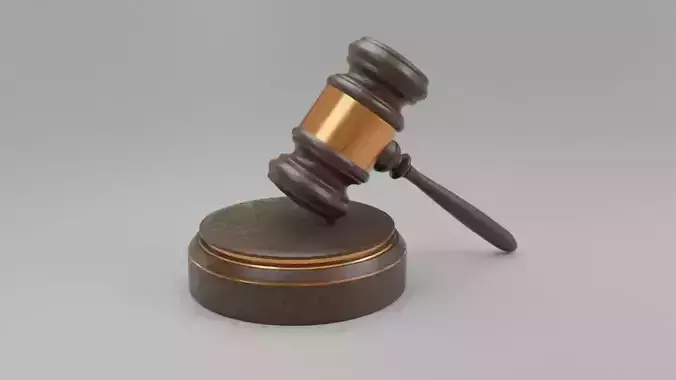 Judge Hammer -Gavel - Mallet 3D model