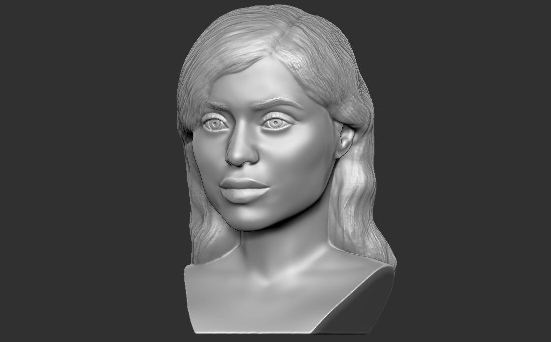 Kylie Jenner bust for 3D printing 3D print model_2