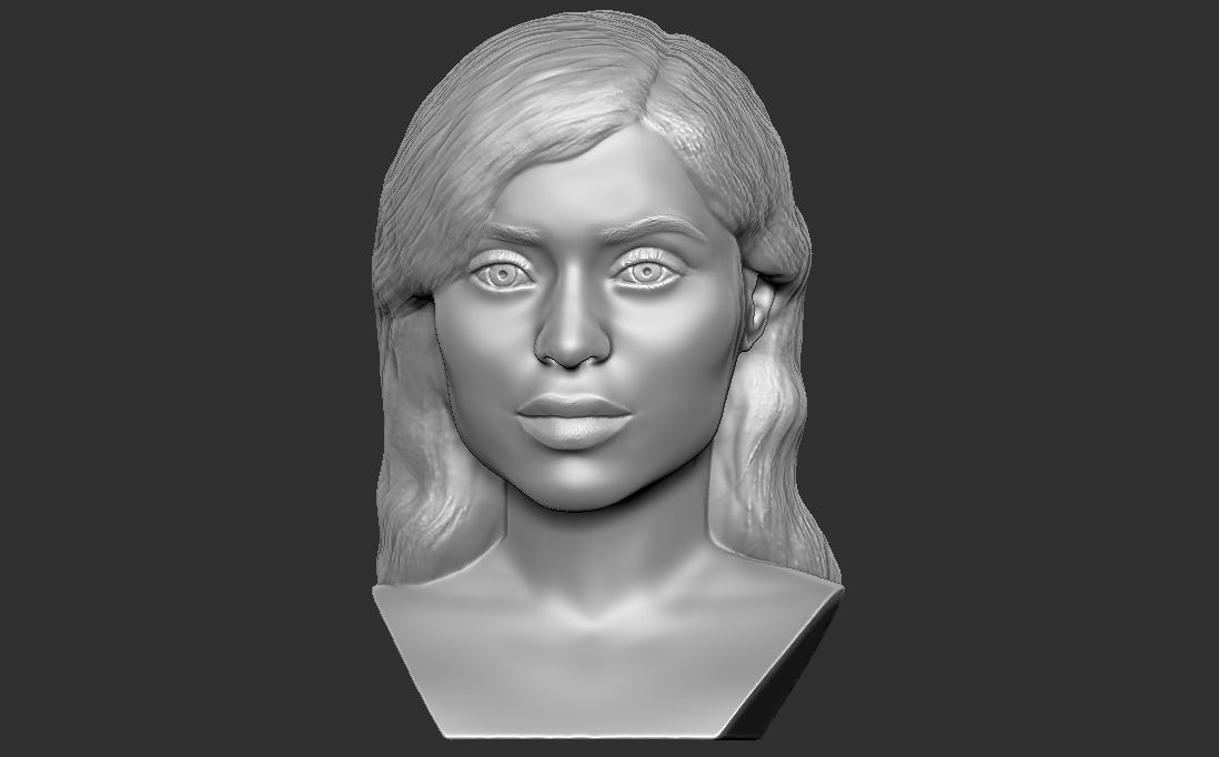 Kylie Jenner bust for 3D printing 3D print model_1