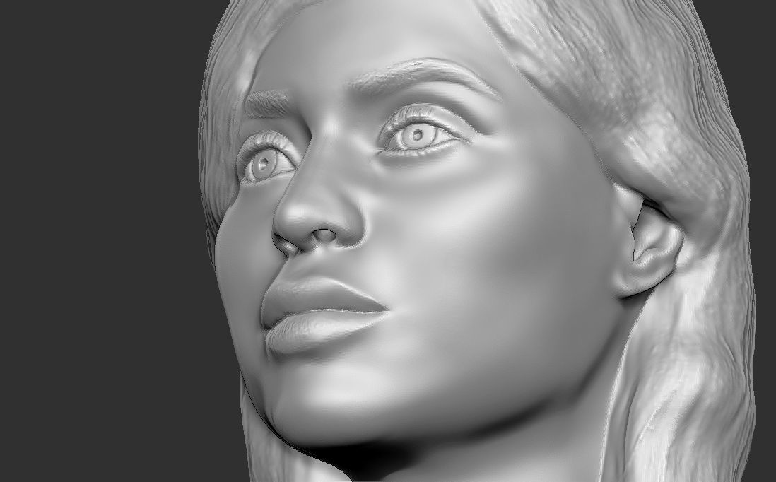 Kylie Jenner bust for 3D printing 3D print model_15