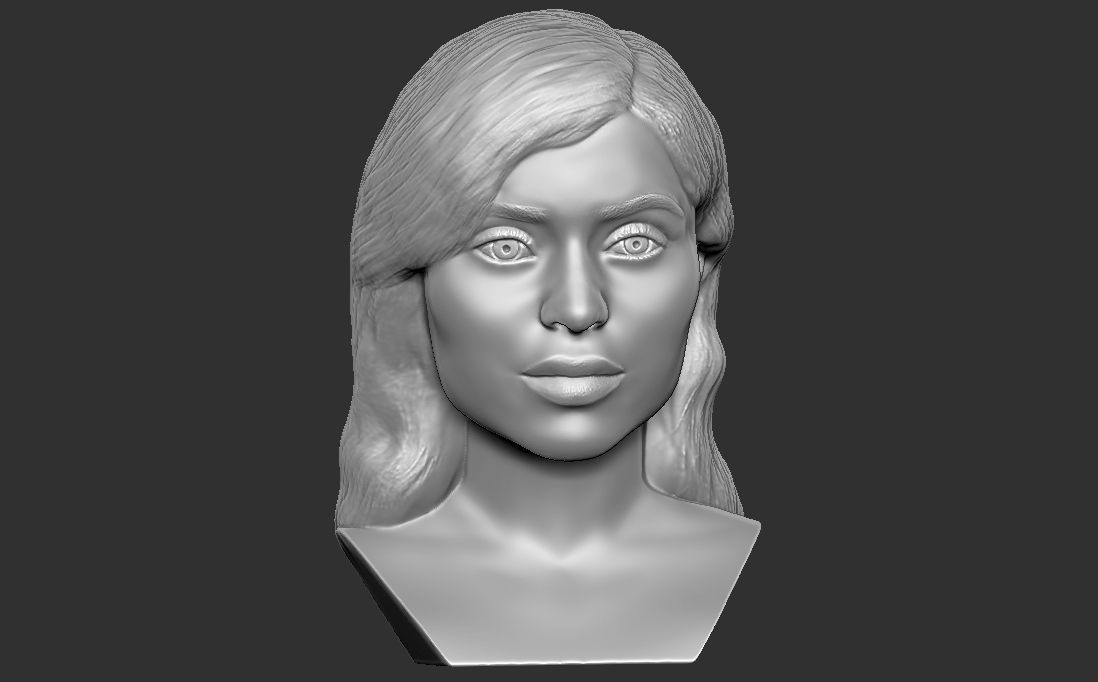 Kylie Jenner bust for 3D printing 3D print model_11