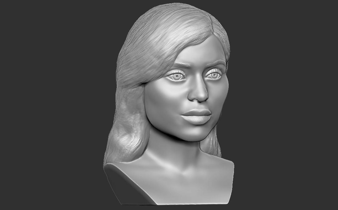 Kylie Jenner bust for 3D printing 3D print model_10