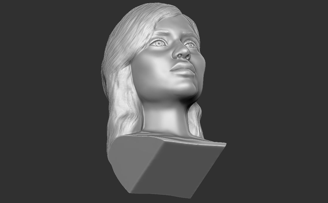 Kylie Jenner bust for 3D printing 3D print model_17