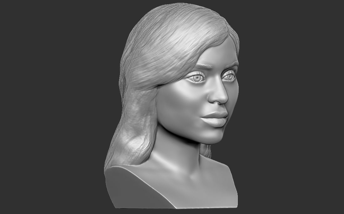 Kylie Jenner bust for 3D printing 3D print model_9