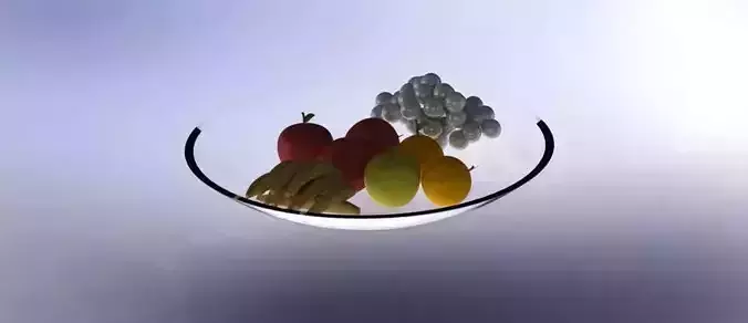 FRUIT in glass bowl