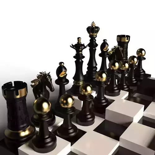 FINEST CHESS SET 3D print model