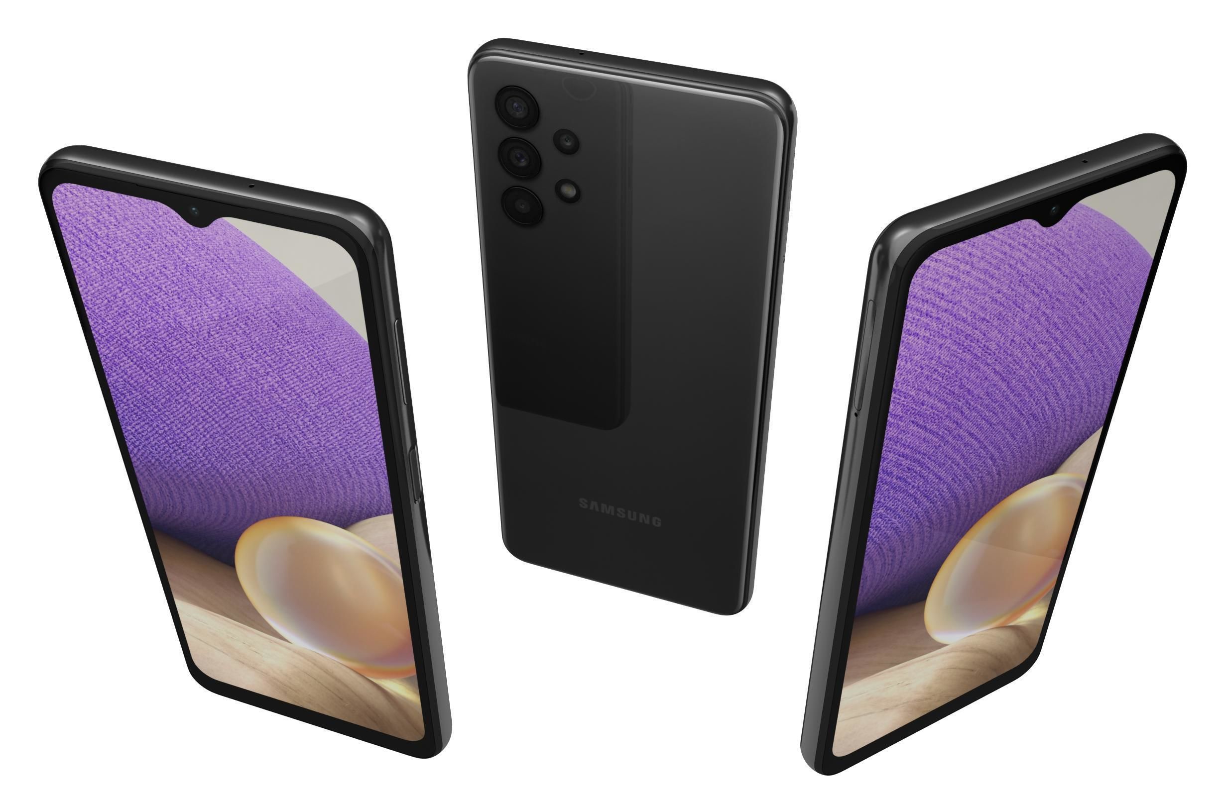 Samsung Galaxy A32 Awesome Black 3D model_1