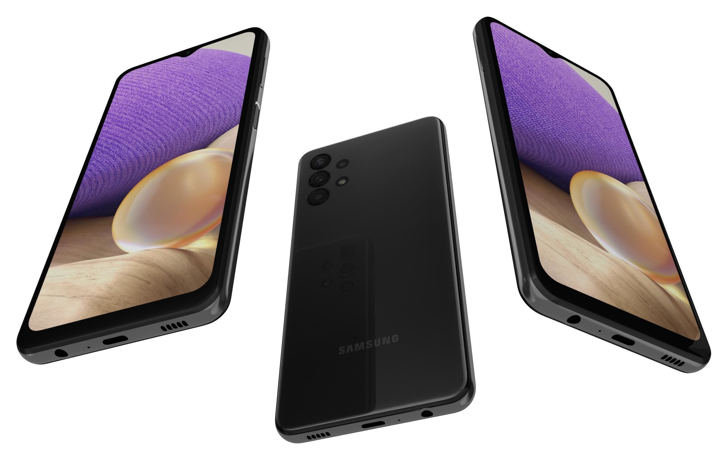 Samsung Galaxy A32 Awesome Black 3D model_2