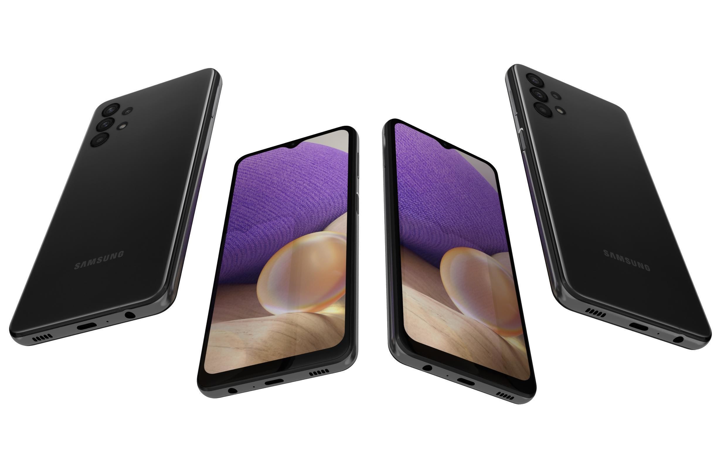 Samsung Galaxy A32 Awesome Black 3D model_5
