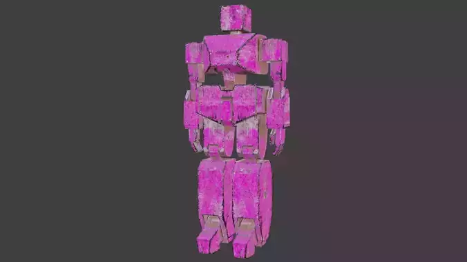 Box Robot Rigged Character